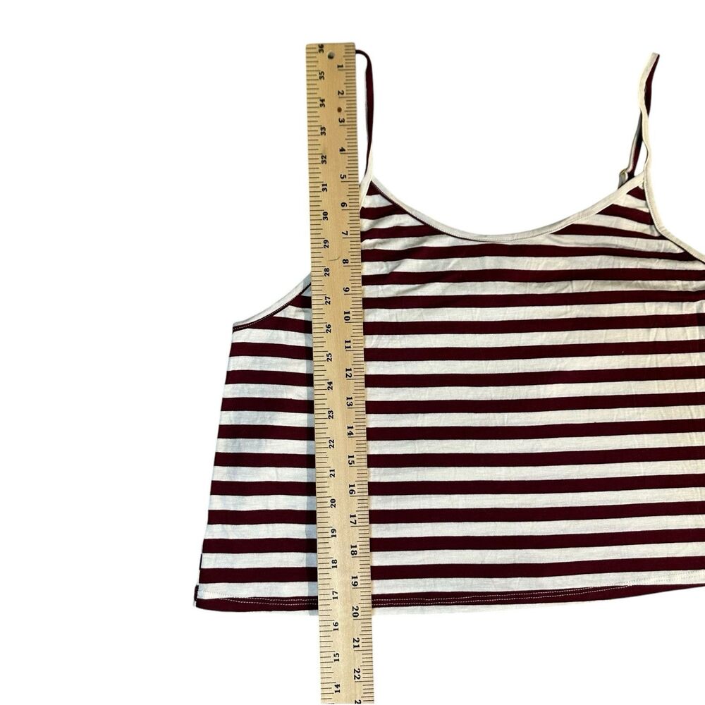 Free People Intimately Bundle Of 2 Casual Crop Tee & Striped Tank Both Womens XL - Picture 14 of 16
